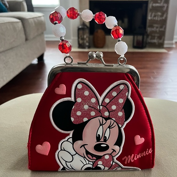 Disney Other - Disney Minnie Mouse Purse With Beaded Handle